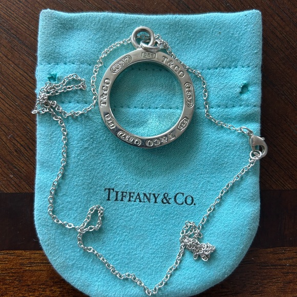 Tiffany & Co. Sterling Silver Circle Pendant Necklace